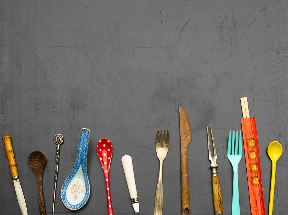 Cutlery from various countries