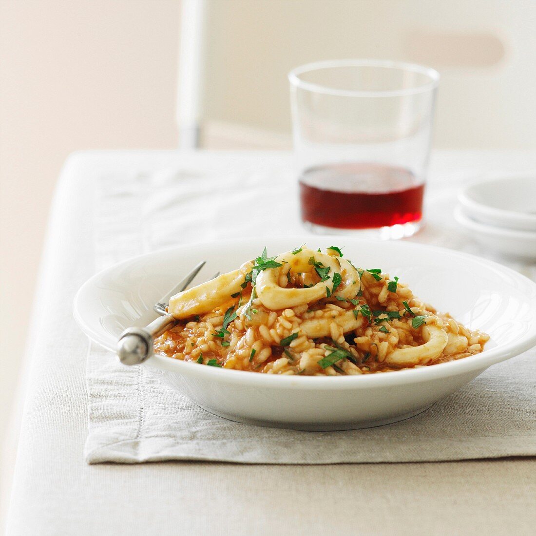 Calamari and Tomato Risotto