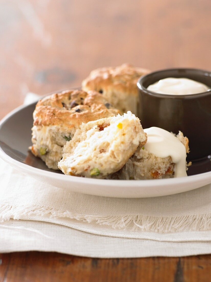 Apricot and Pistachio Scones