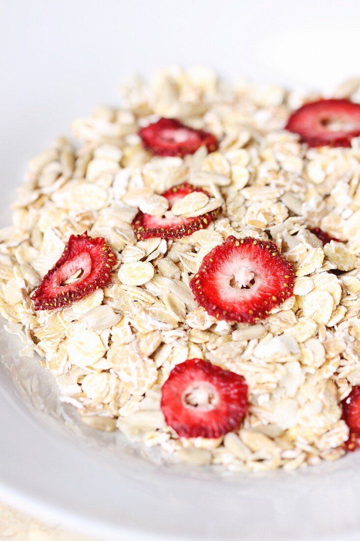 Muesli with sun-dried strawberries