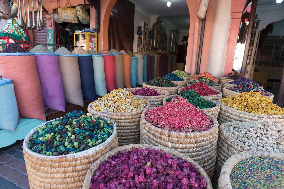 Marktstand in Marrakesch (Marokko)