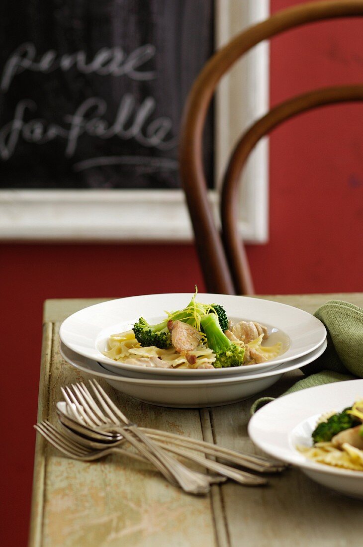 Chicken and Broccoli Pasta with Creamy Lemon Sauce