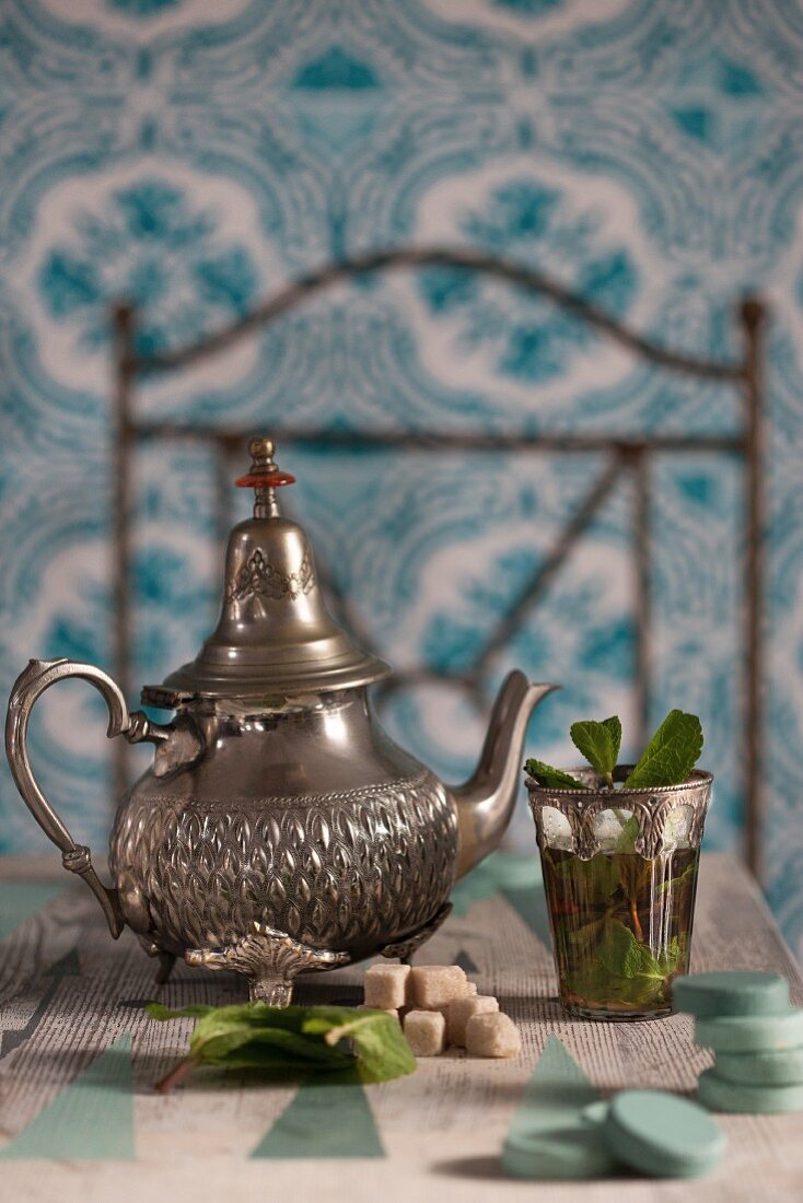 Moroccan peppermint tea