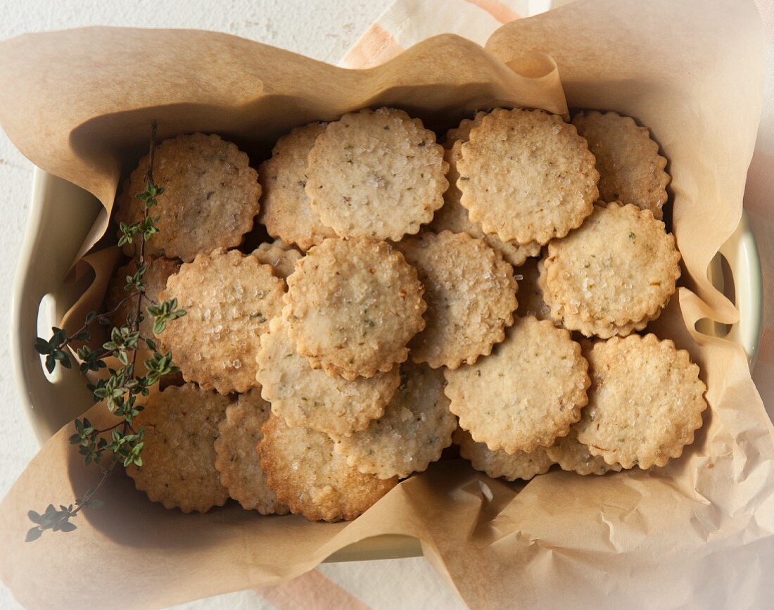 Thyme butter biscuits