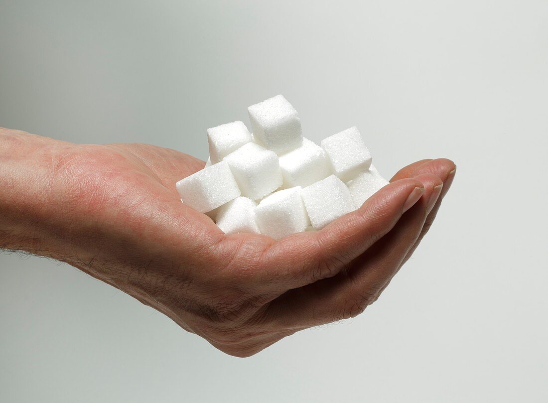 Sugar consumption,conceptual image