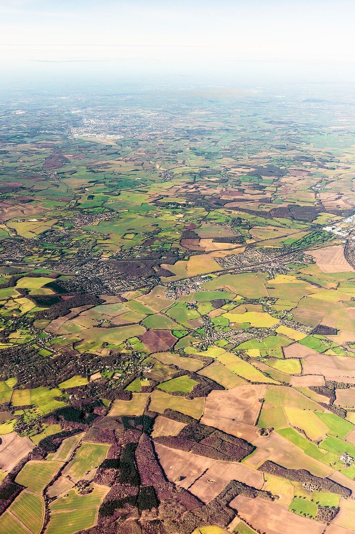 English countryside,aerial photograph