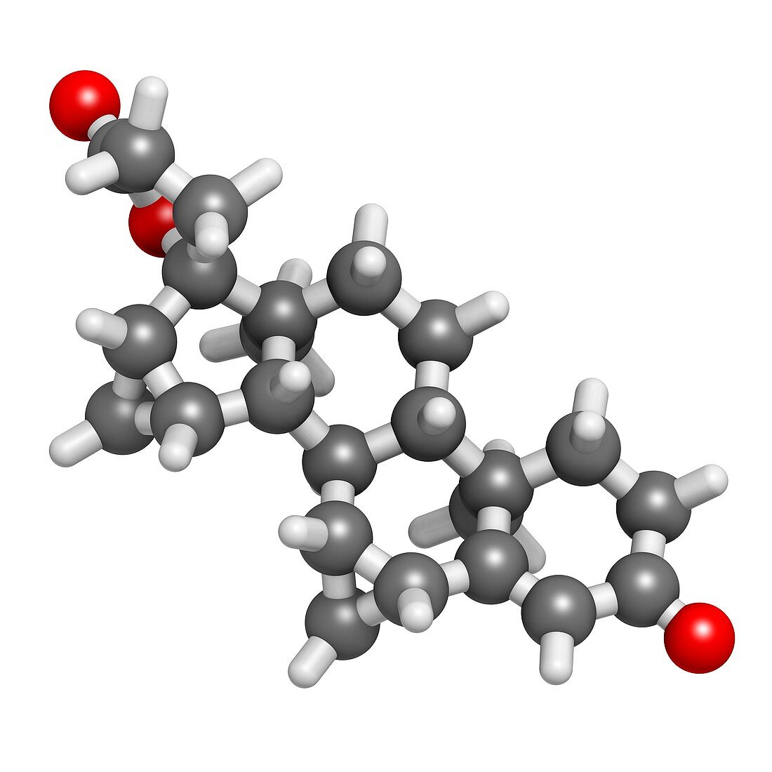 Drospirenone contraceptive drug molecule