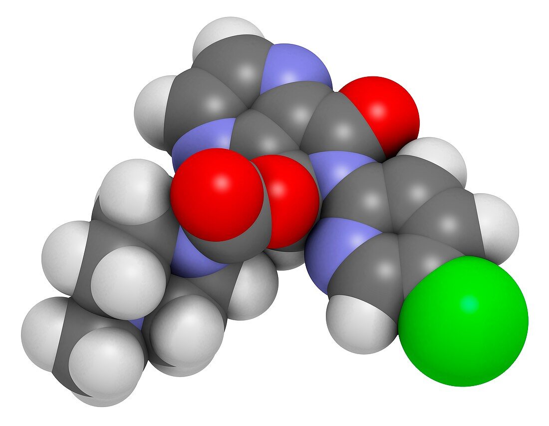Eszopiclone hypnotic drug molecule