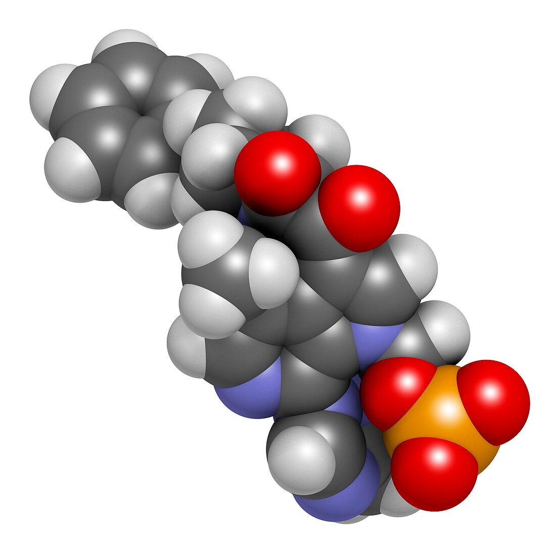 Fostemsavir HIV drug molecule