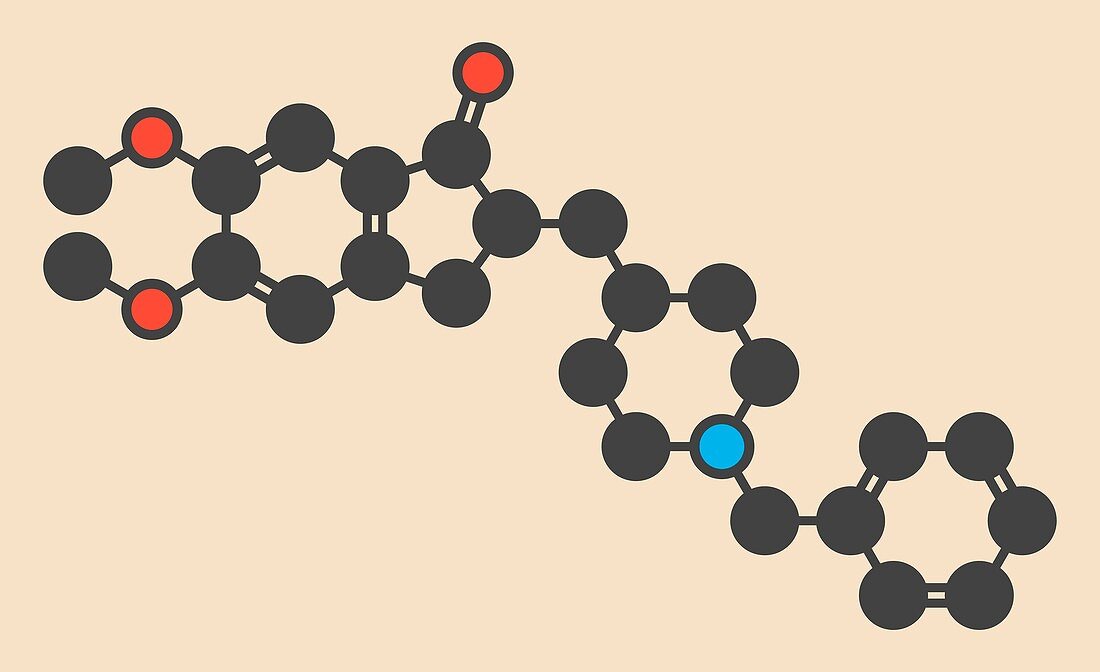 Donepezil Alzheimer's drug molecule