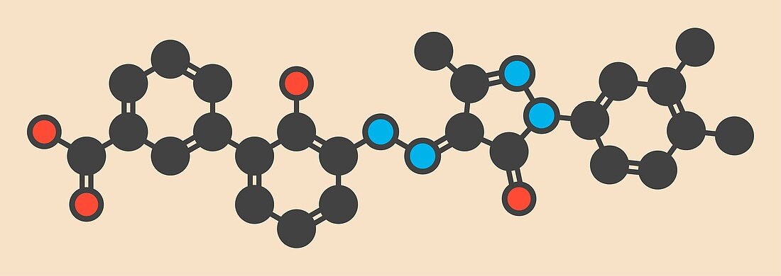 Eltrombopag drug molecule