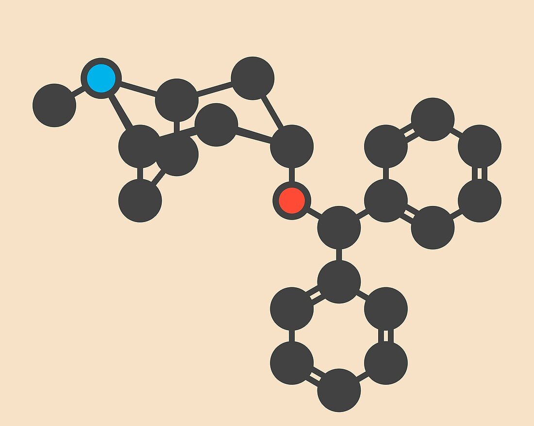 Benztropine drug molecule