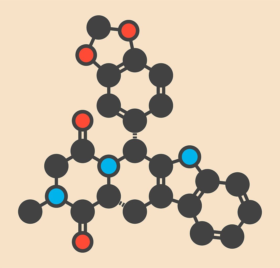 Tadalafil molecule