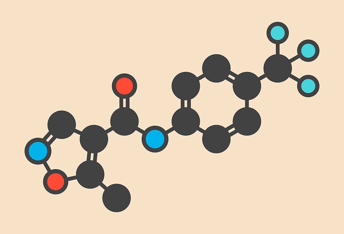 Leflunomide drug molecule