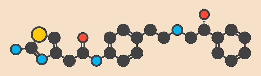 Mirabegron drug molecule