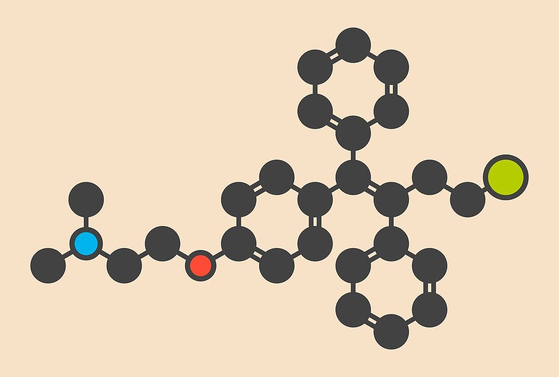 Toremifene drug molecule