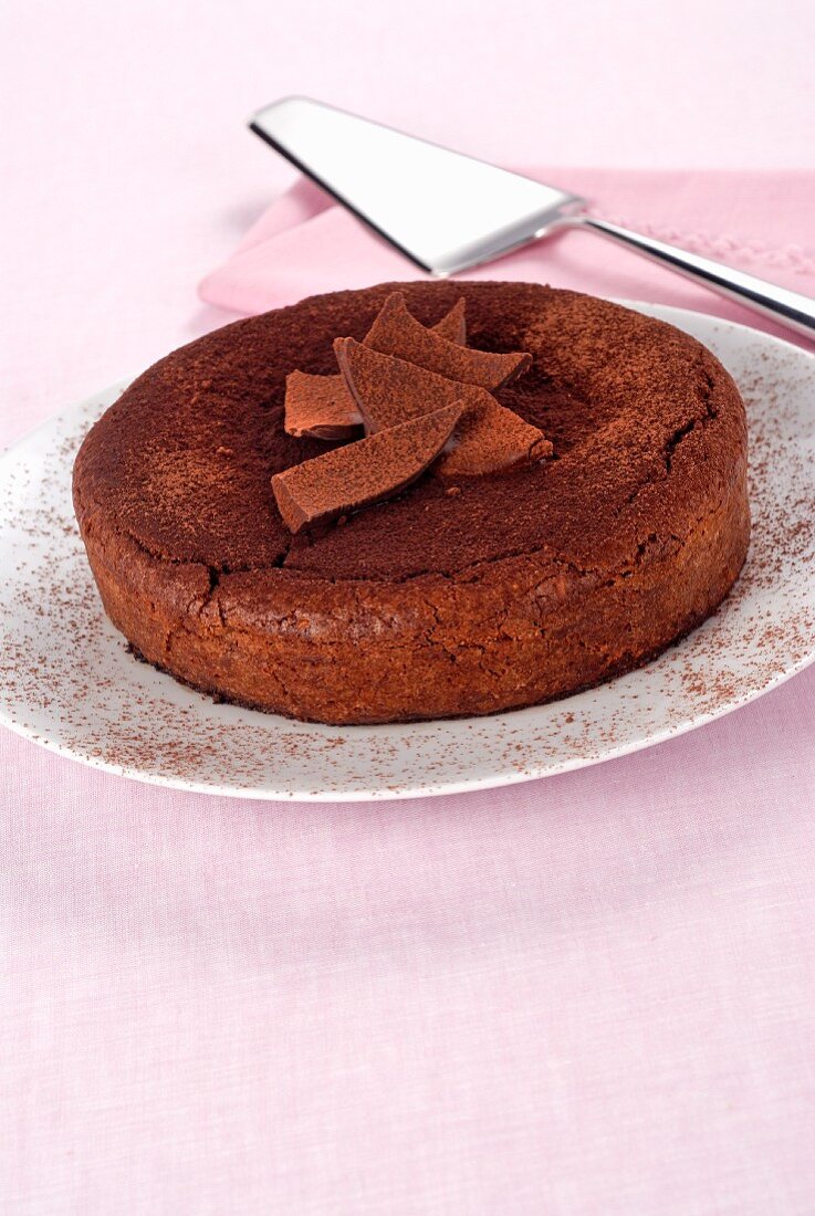 Torta Caprese (almond chocolate cake from Capri, Italy)