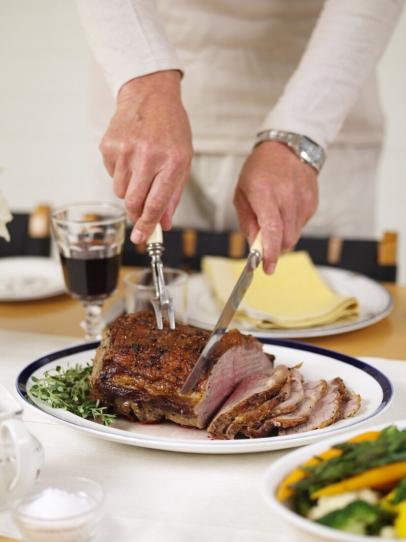 Lendenbraten mit Meerrettichsauce