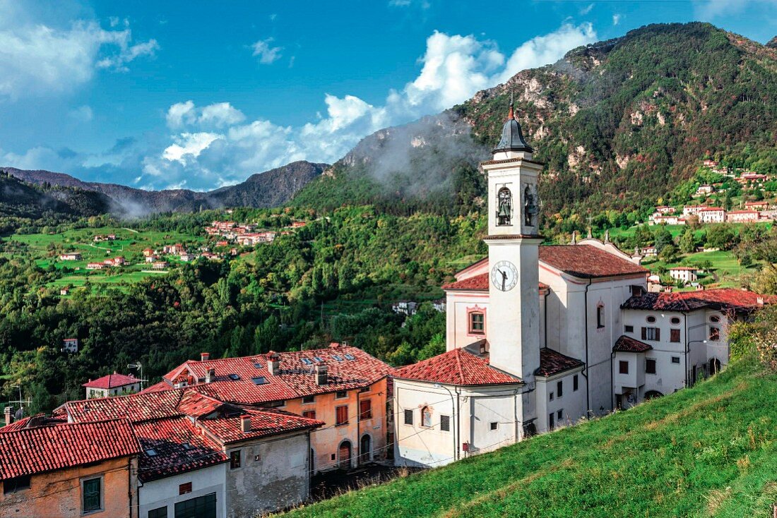 The mountain village of Vesio, Lake Garda, Italy