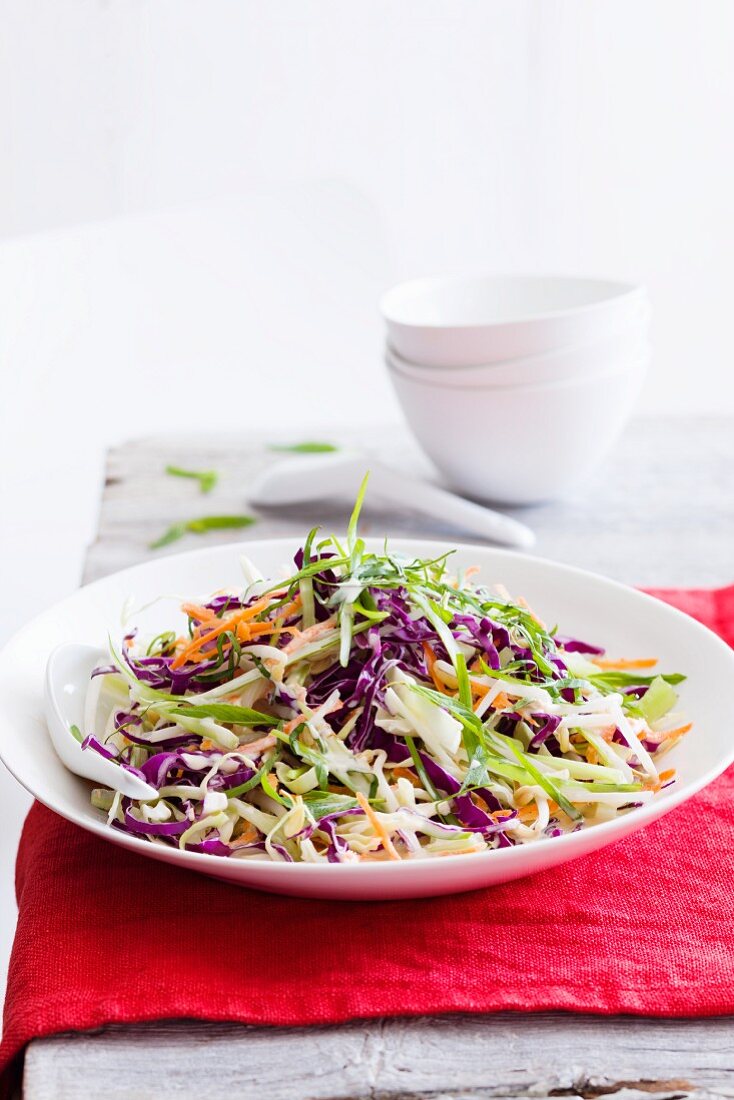 Cabbage salad with grated carrots (Asia)