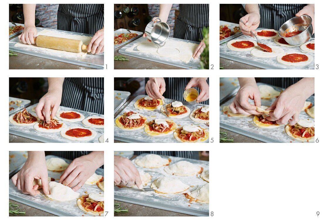 Pizza Calzone zubereiten