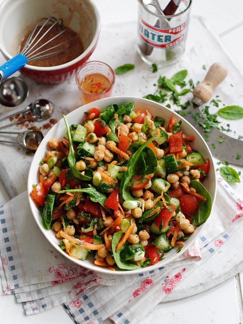 Chickpea salad from the Middle East