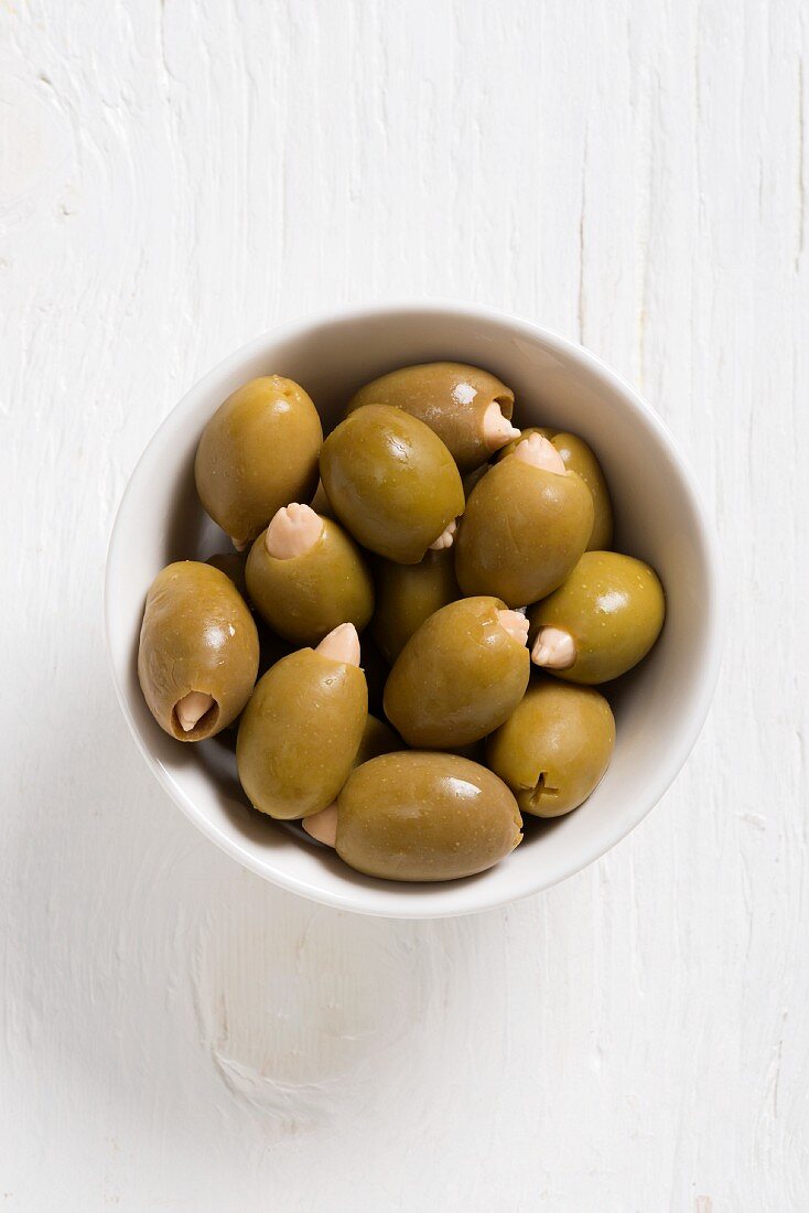 Greek olives filled with almonds