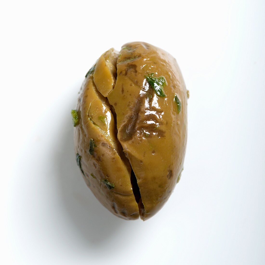 Eine Paterno-Olive mit Petersilie