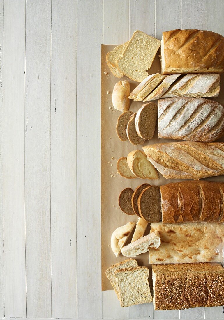 Sandwich bread, Baguette, Sourdough, Ciabatta, Rye, Turkish & Wholegrain bread