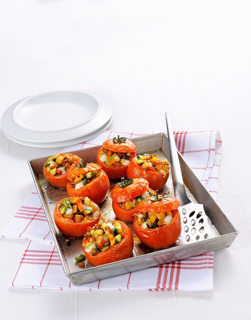 Baked stuffed tomatoes