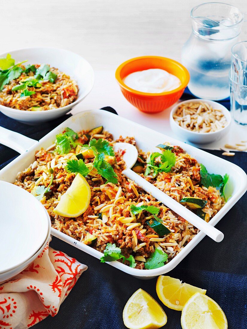 Reisfleisch mit Curry