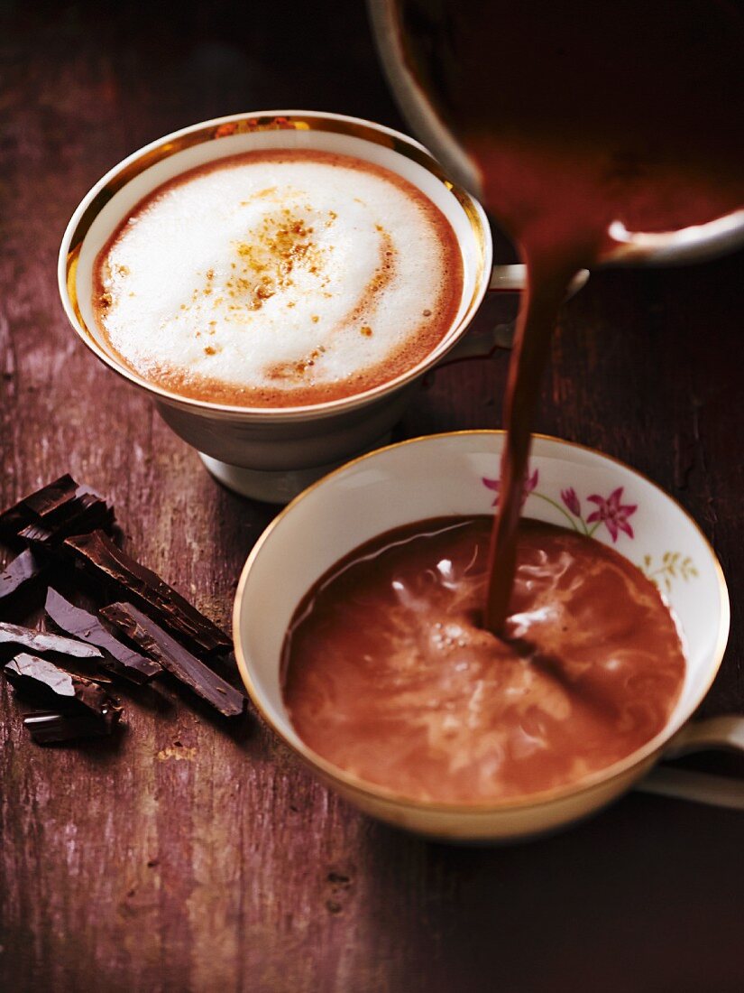 Hot chocolate with ginger