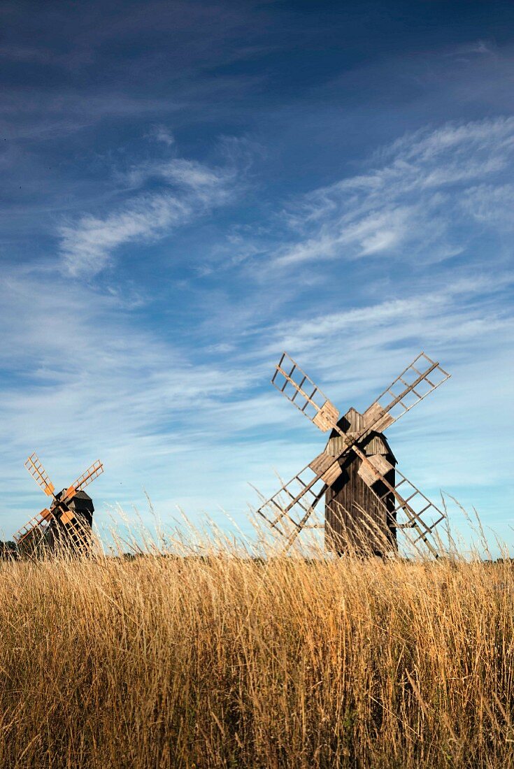 Öland ist die Insel der Windmühlen, Südschweden