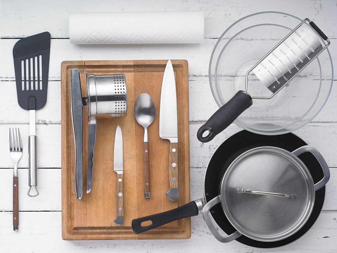 Kitchen utensils for making potatoes