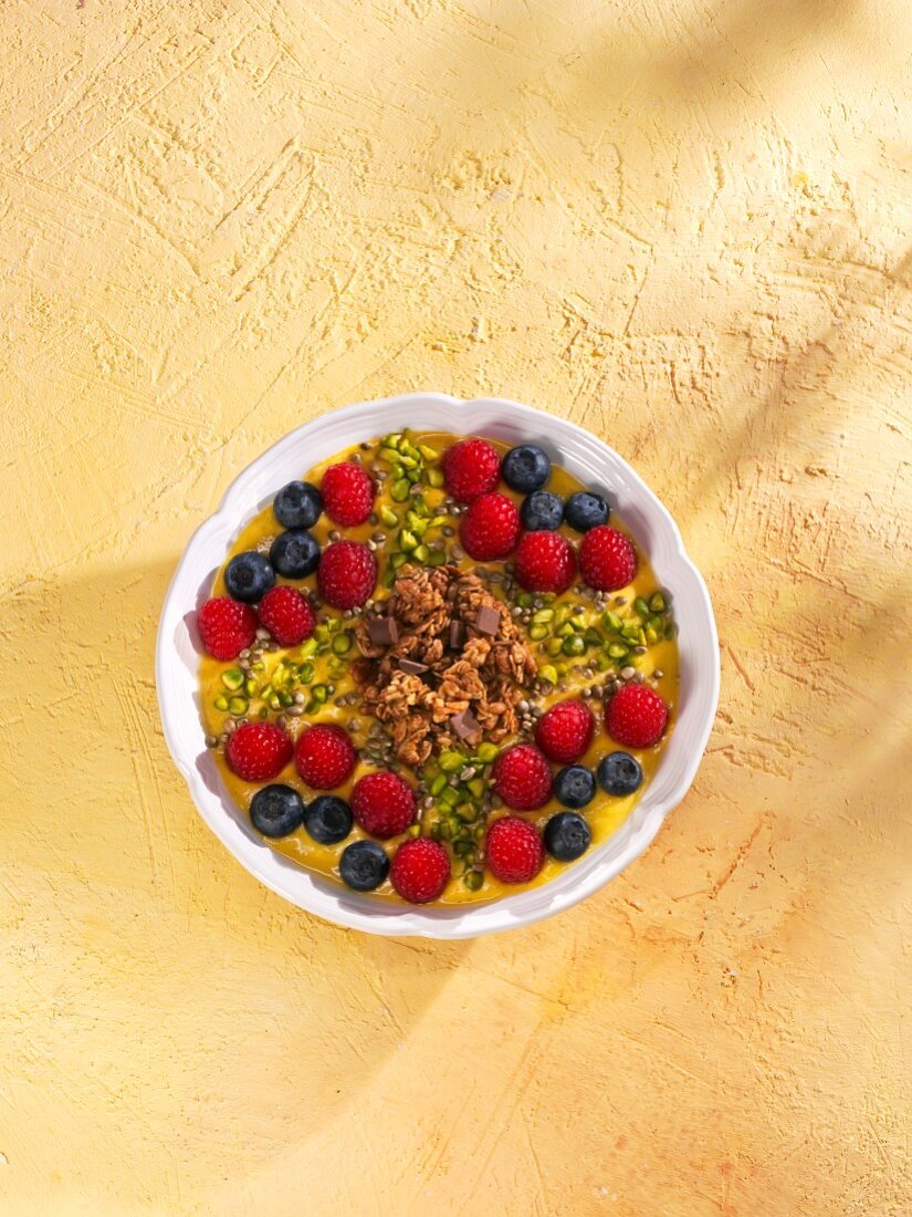 Banana and coconut smoothie bowl