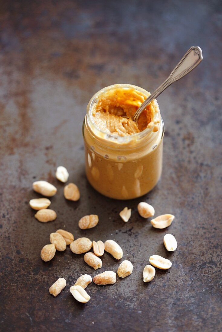 A jar of peanut butter