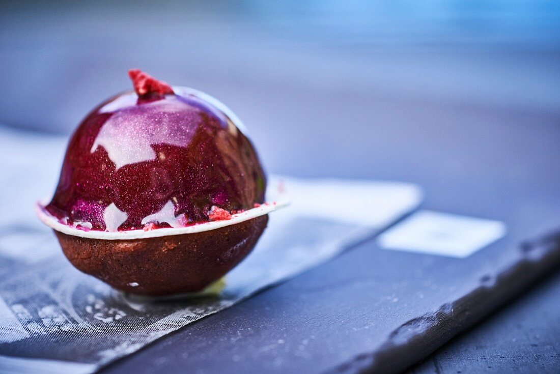 A ball shaped cake