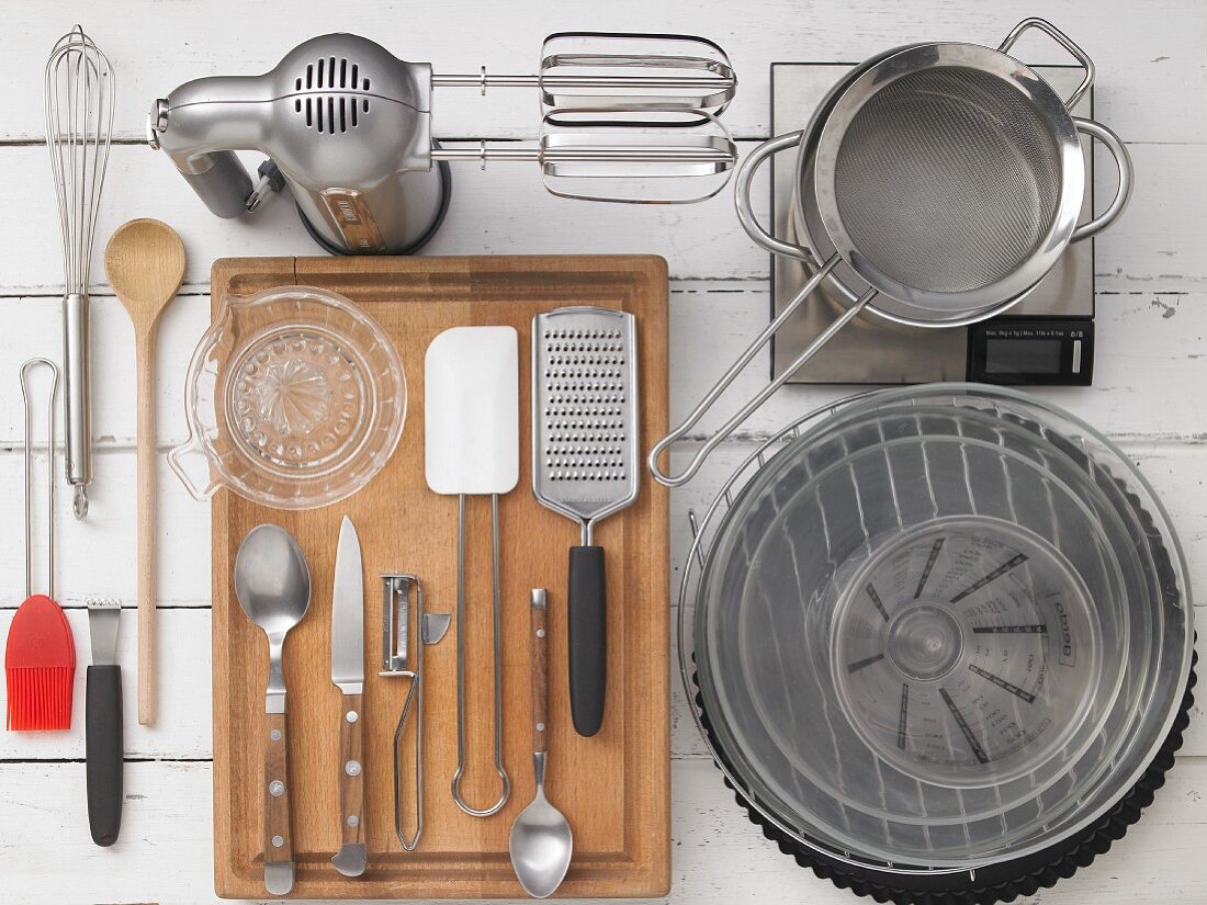 Various cooking and baking utensils