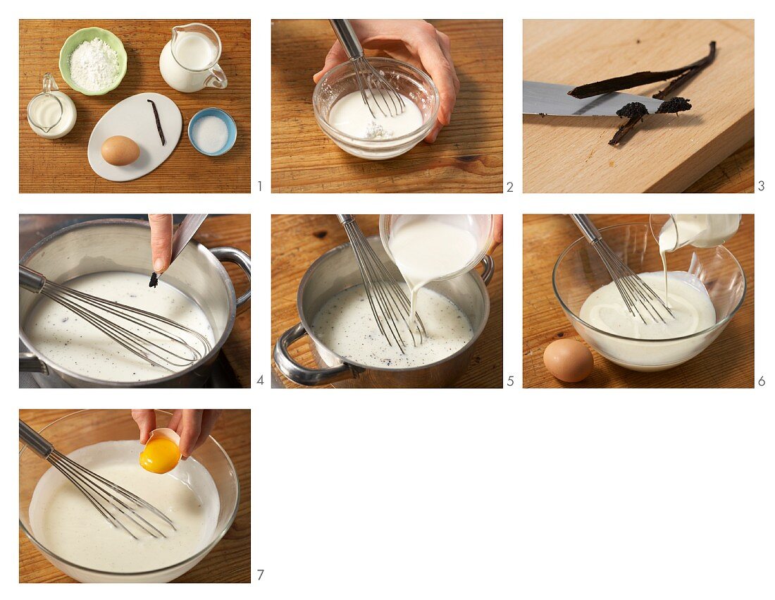 How to prepare light vanilla sauce with soya cream