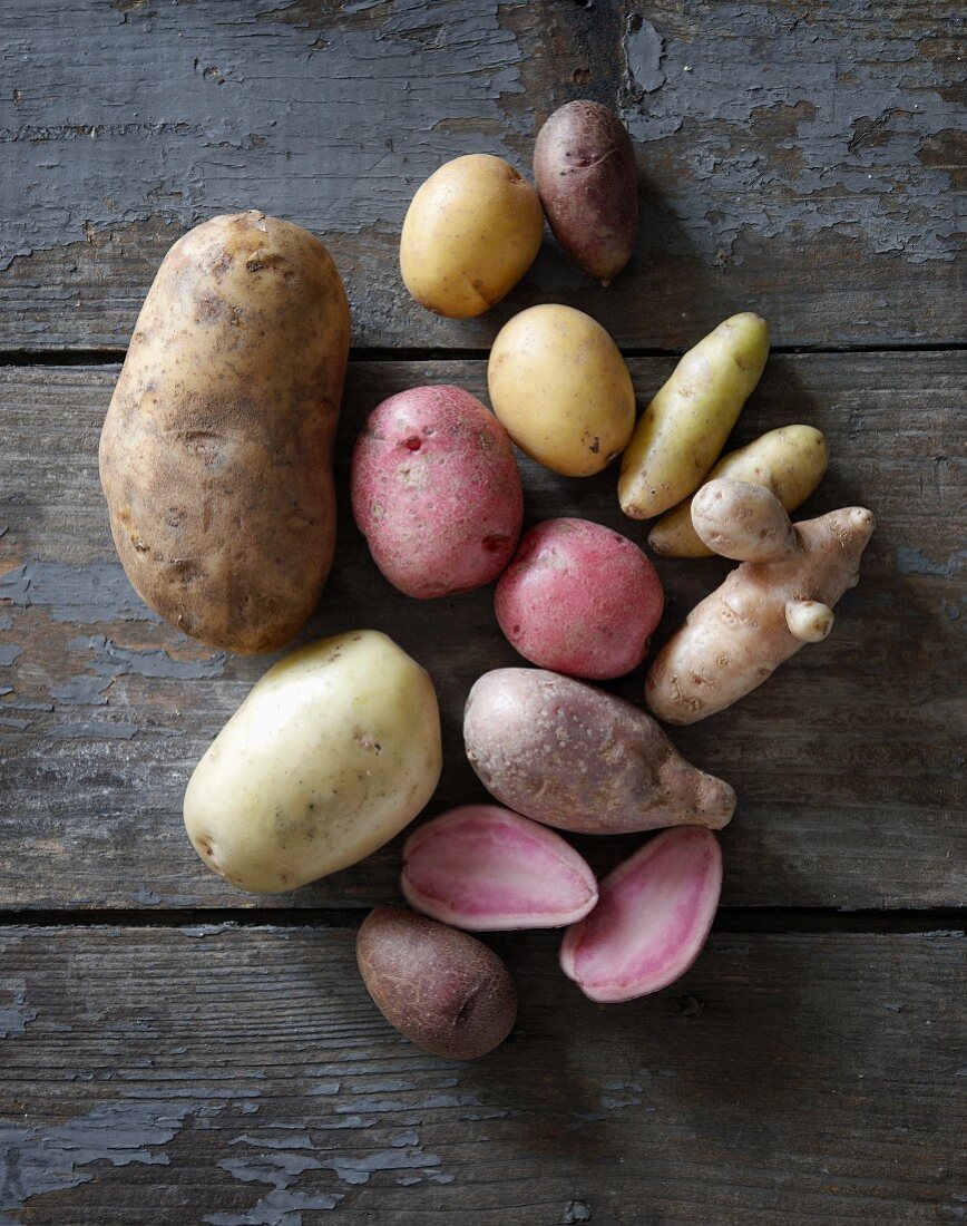 Various potato varieties