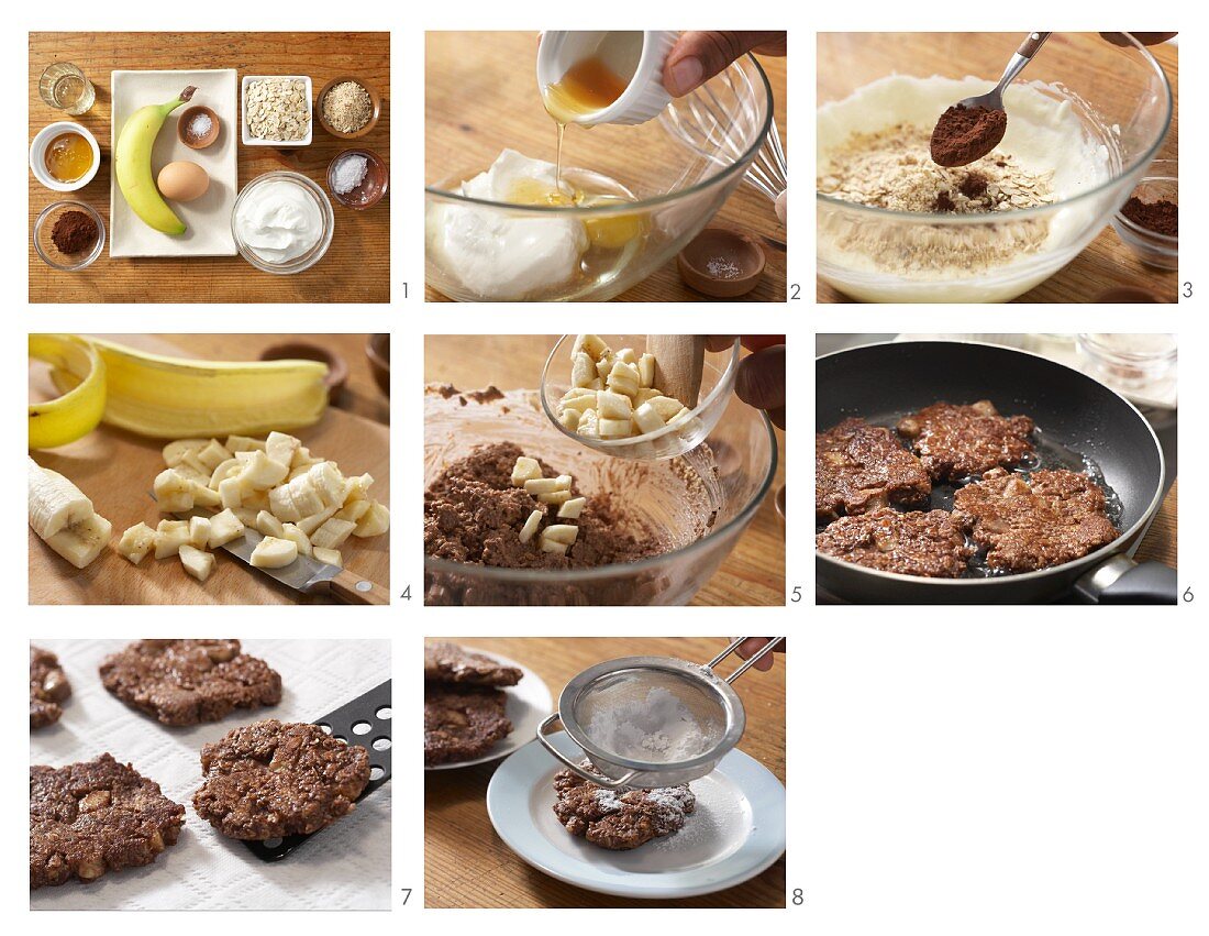 How to prepare chocolate & banana fritters
