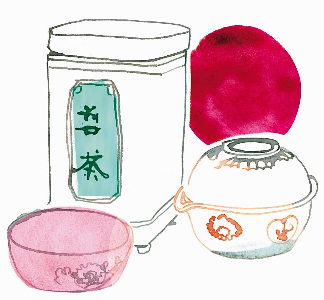 Symbolbild für chinesische Medizin TCM (Illustration)