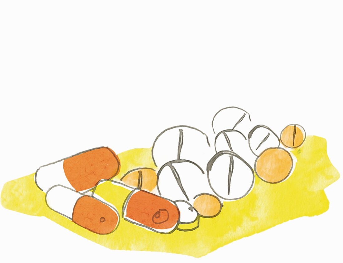 Tabletten und Kapseln (Illustration)