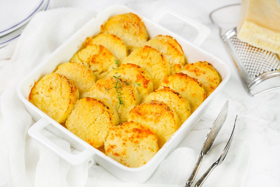 Gnocchi alla romana with Parmesan