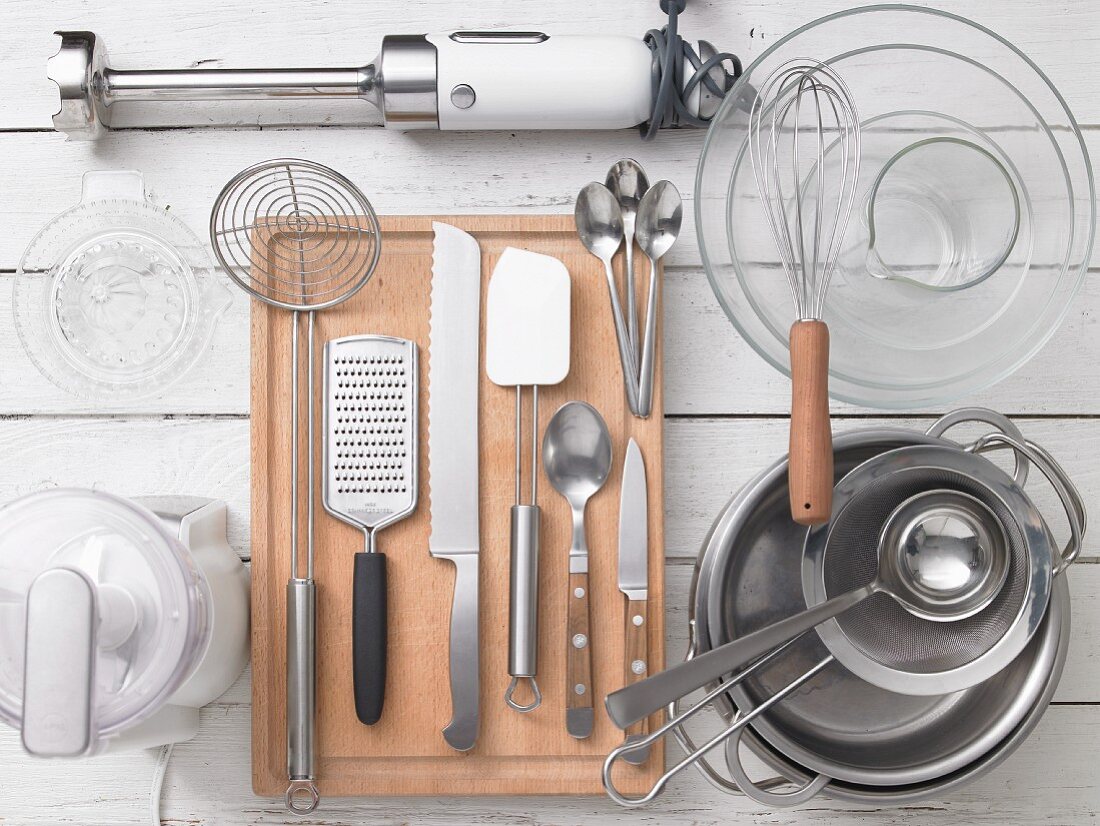 Utensils for strawberry soup