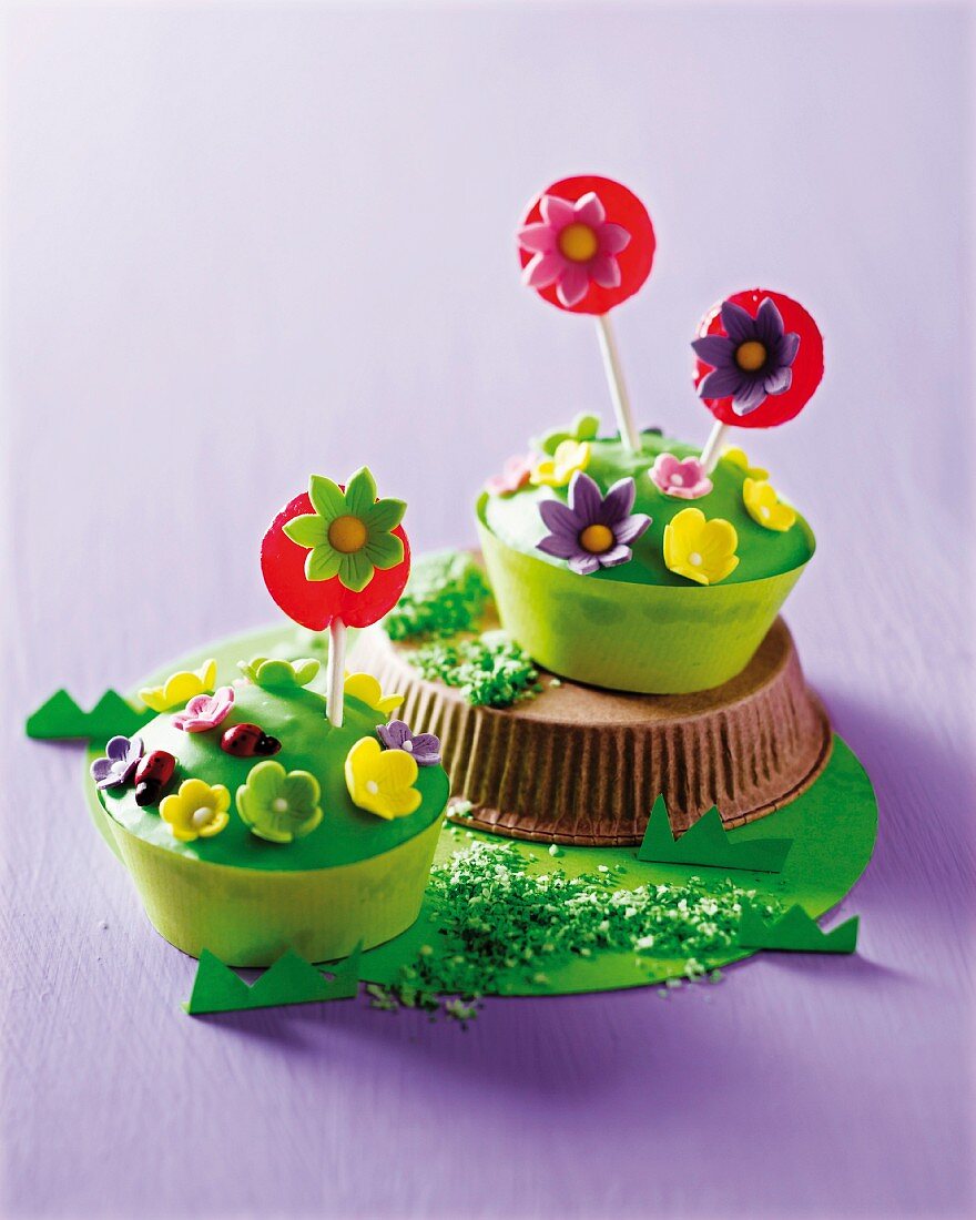 Flowerpot cupcakes
