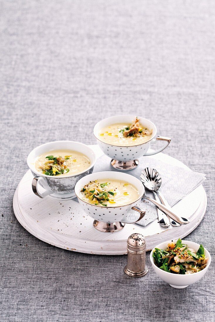 Vichyssoise mit Makrelen-Gremolata