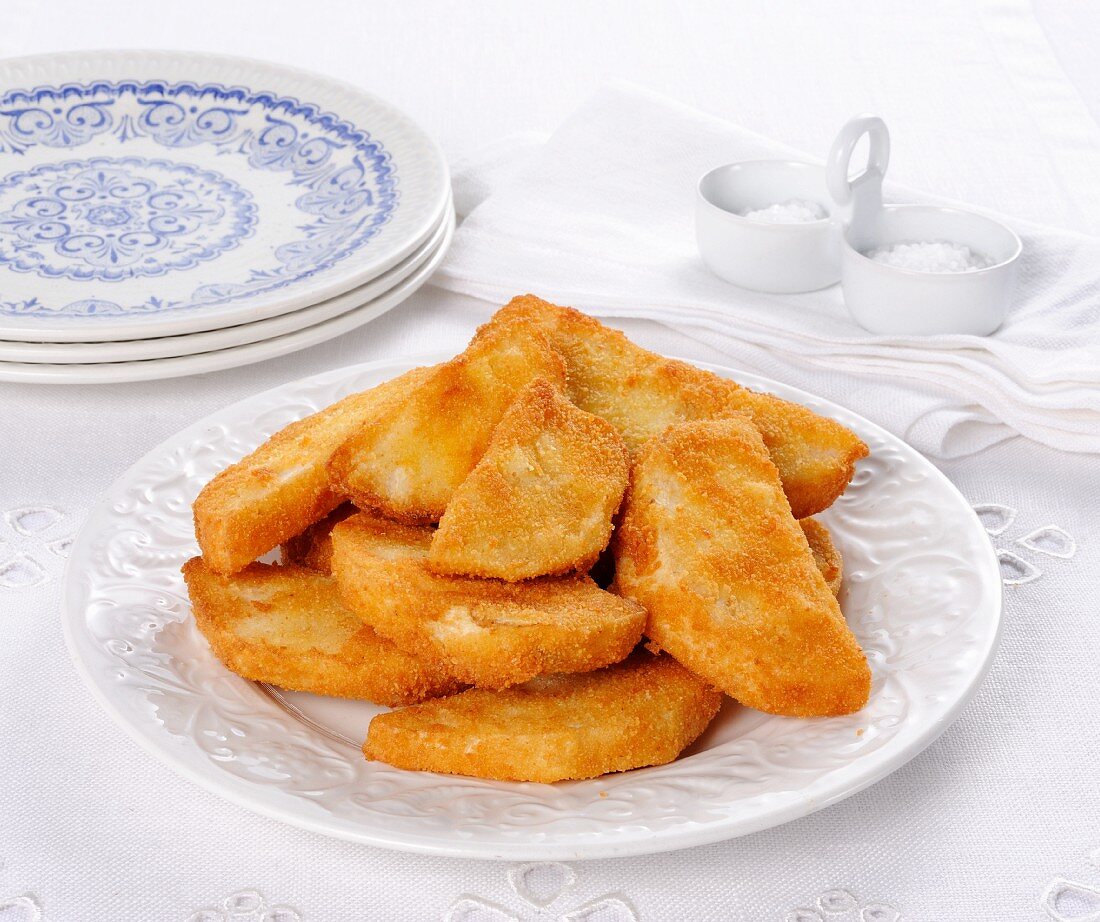 Frittini di sedano rapa (celeriac in breadcrumbs from Italy)