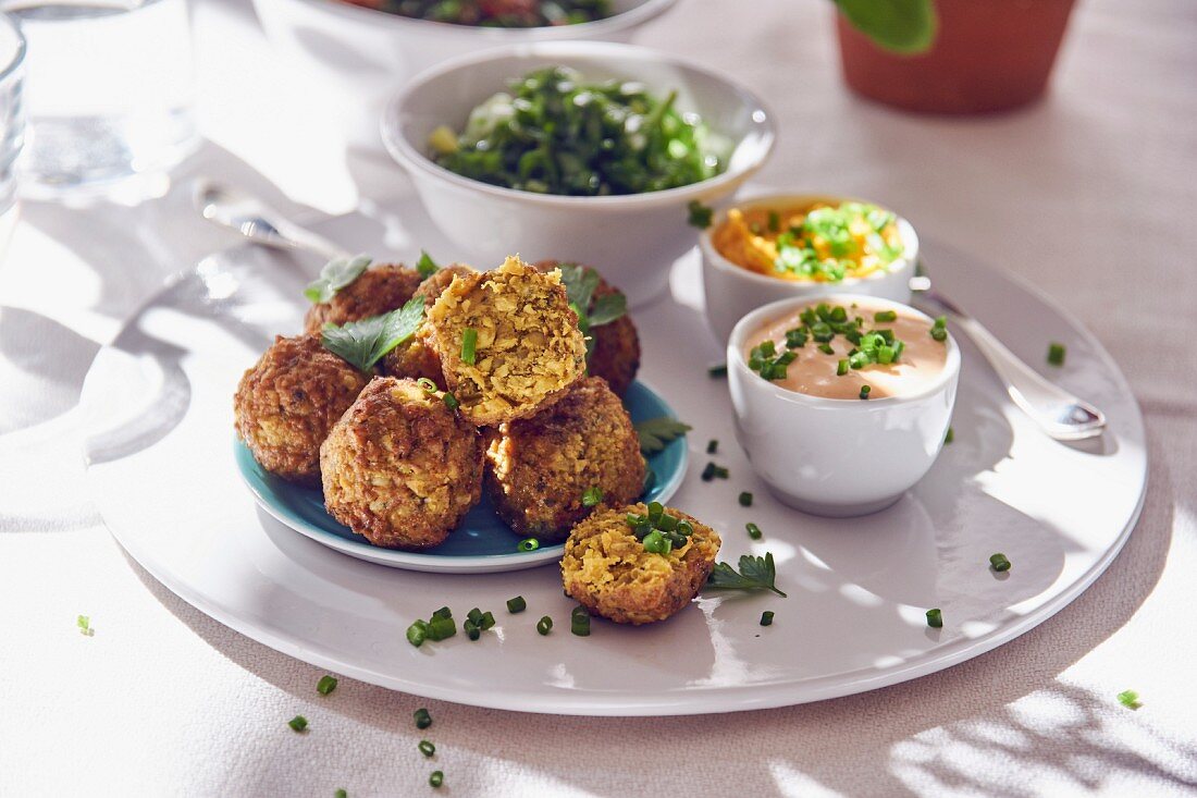 Falafel mit Dips