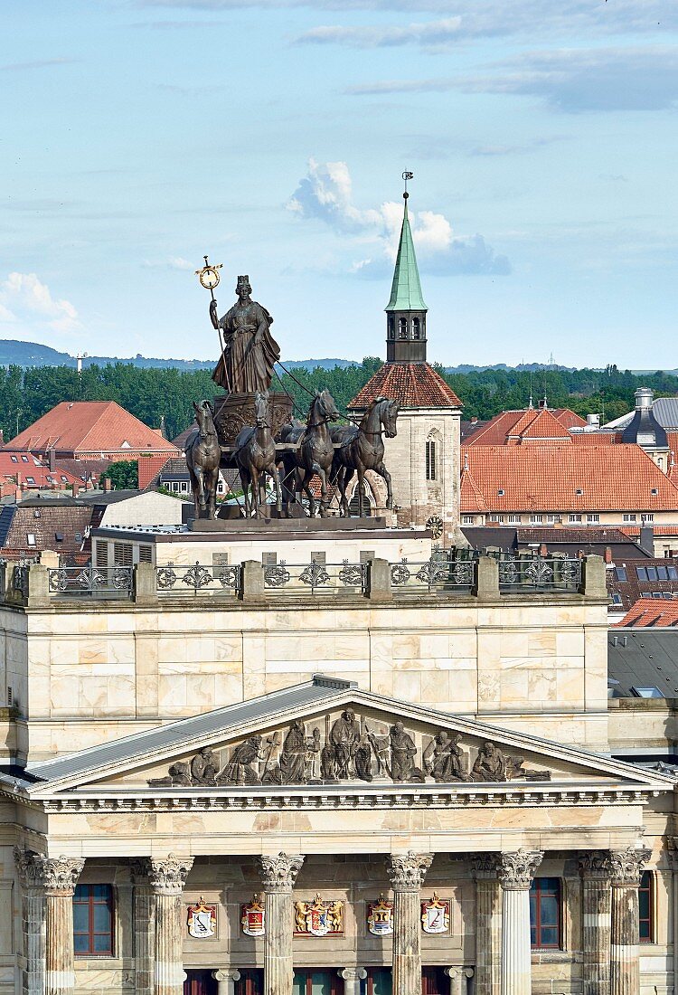 Braunschweiger Schloss mit Quadriga